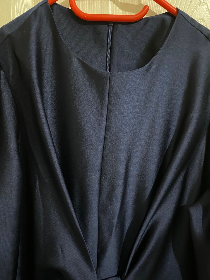 Trendyolmilla Lacivert Uzun Kollu Kadın Elbise - Görsel 5