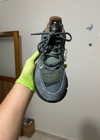 Lacoste Kamuflaj Desenli Gri Erkek Spor Ayakkabı Lacoste orijinal 43
