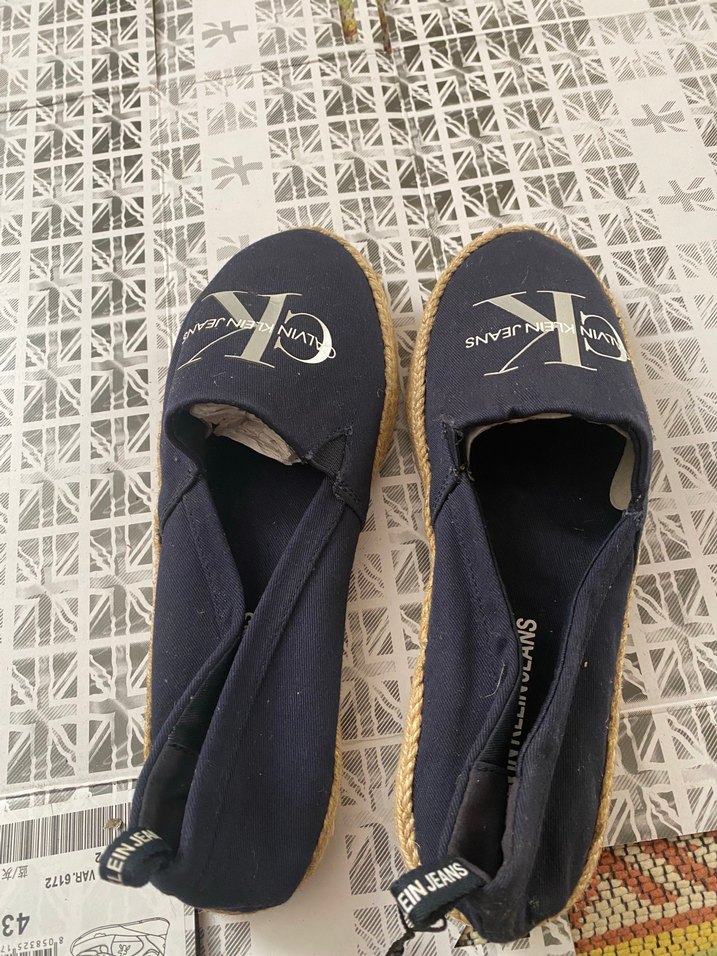 Bej Erkek Espadril Velcro Detaylı Nakışlı - Görsel 4