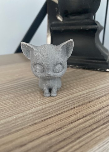 Gri Kedi Figürü Dekorafi Aksesuar | Minimalist Masaüstü  Raf süs - Görsel 3