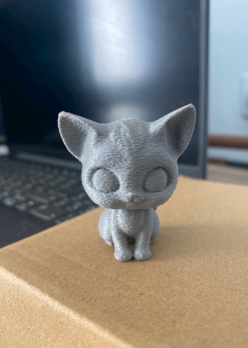 Gri Kedi Figürü Dekorafi Aksesuar | Minimalist Masaüstü  Raf süs - Görsel 4