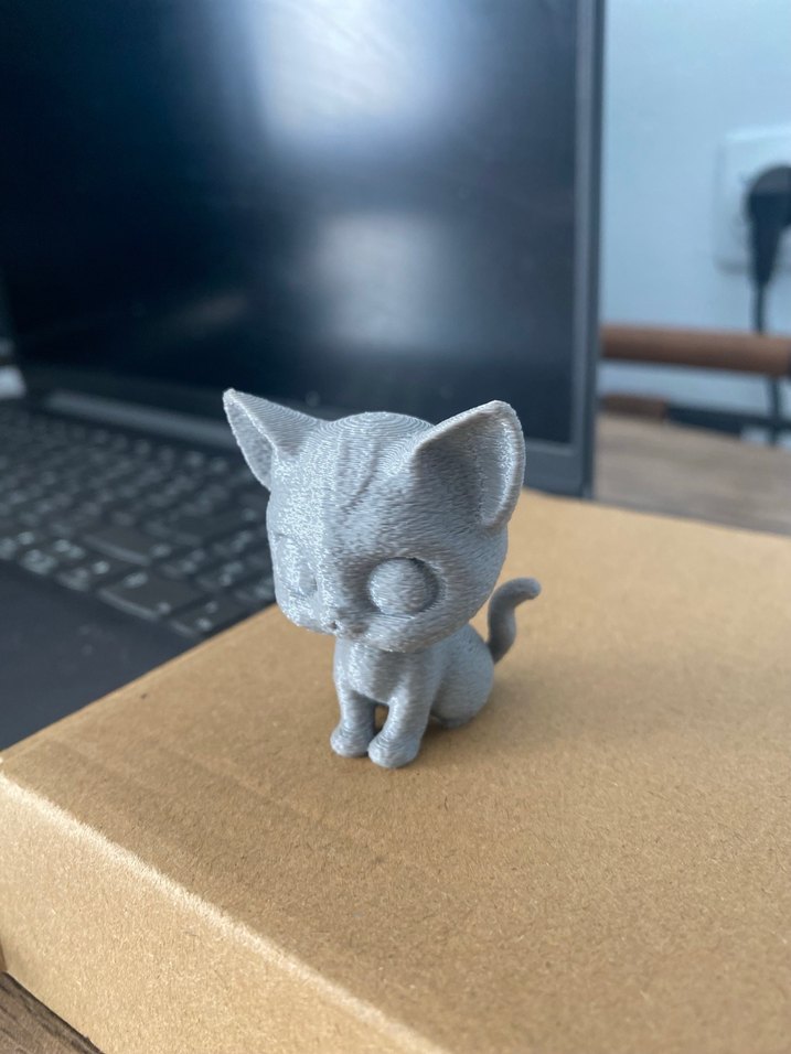 Gri Kedi Figürü Dekorafi Aksesuar | Minimalist Masaüstü  Raf süs - Görsel 2