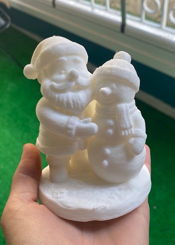 Beyaz Noel Baba ve Kardan Adam Biblosu - Görsel 2