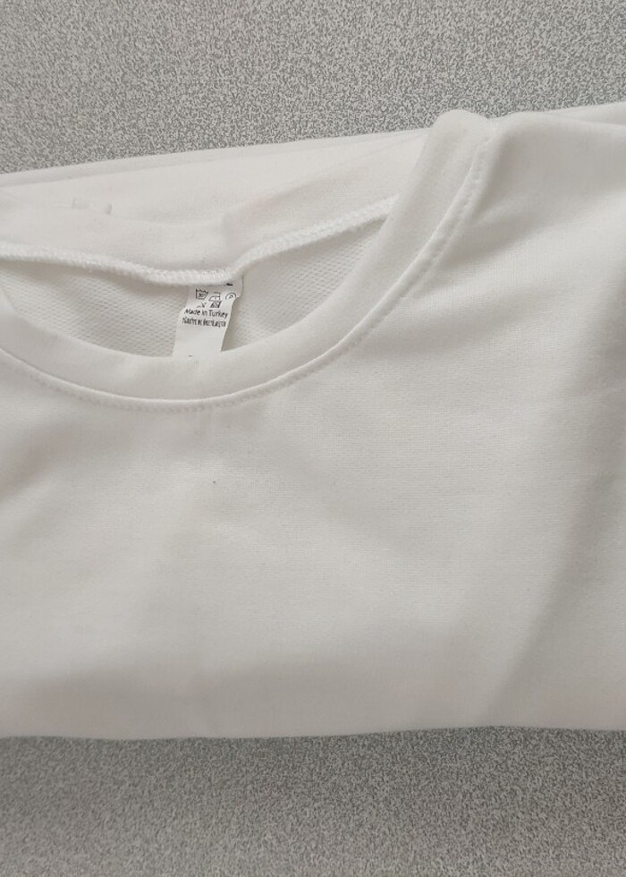 Uzun kollu penye t-shirt  - Görsel 3