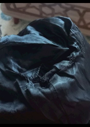 m Beden siyah Renk Düğmeli Siyah Kaban