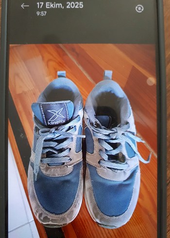 Mavi Bağcıklı Denim Spor Ayakkabı - Görsel 9