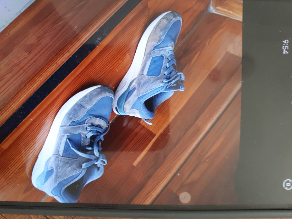 Mavi Bağcıklı Denim Spor Ayakkabı - Görsel 4