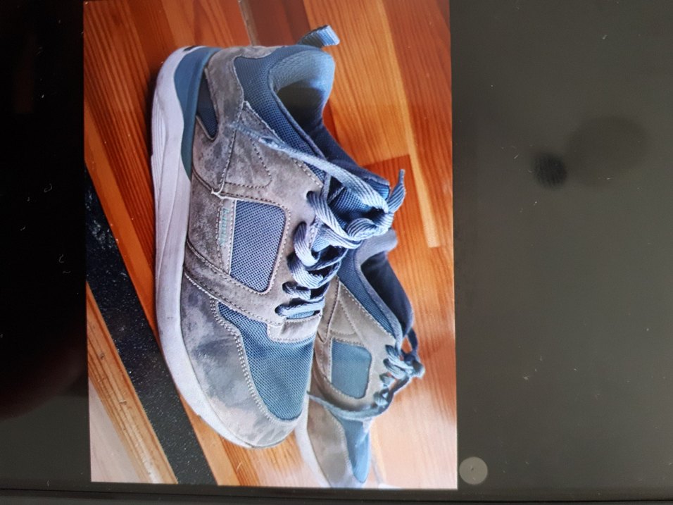 Mavi Bağcıklı Denim Spor Ayakkabı - Görsel 2