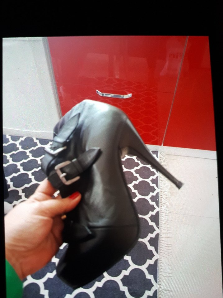 Gerçek  Deri Dizüstü Topuklu Çizme - Görsel 5