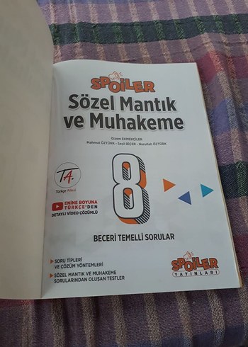 Spoiler 8. Sınıf Sözel Mantık ve Muhakeme Kitabı - Görsel 2