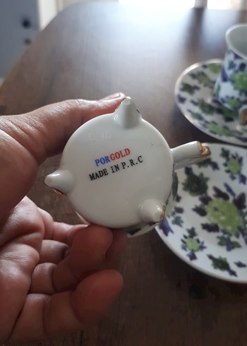 Çiçek Desenli 6'lı Kahve Fincan ve Tabağı Seti - Görsel 3