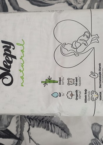 Sleepy Sleepy Natural Organik Bebek Bezi 2 numara