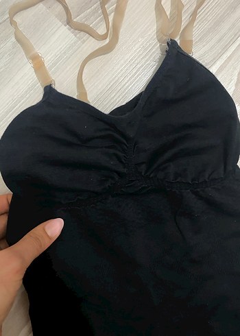 Siyah Askılı korse Tulum likralı kusuru yok - Görsel 2