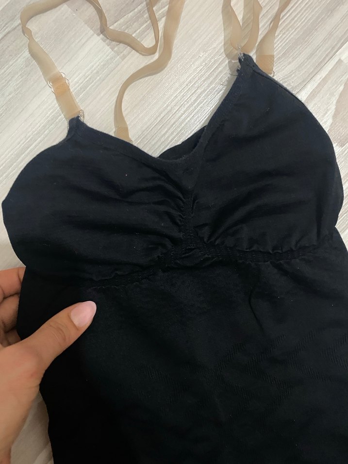 Siyah Askılı korse Tulum likralı kusuru yok - Görsel 2