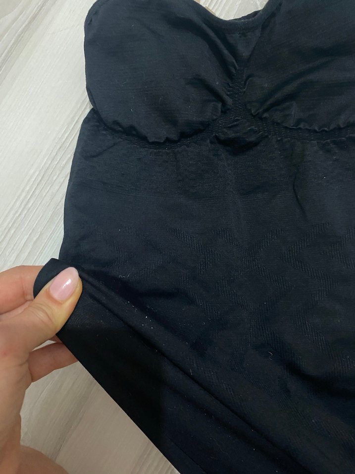 Siyah Askılı korse Tulum likralı kusuru yok - Görsel 3