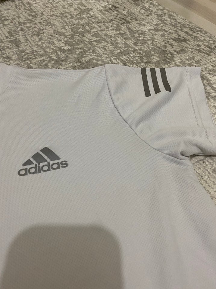 Adidas Beyaz Kısa Kollu Erkek Tişört - Görsel 3
