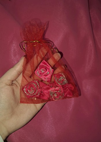 Pembe Vintage Nakışlı Nişan Uzun Abiye Elbise - Görsel 6