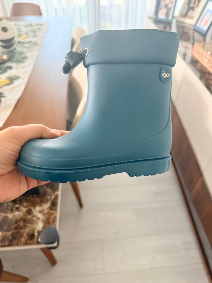 Gri Erkek Çocuk Sokak Stili Lastik Bot - Görsel 2