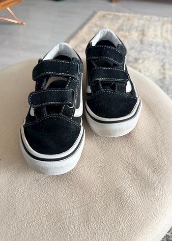 Siyah Erkek Çocuk Sneakers Velcro - Görsel 3