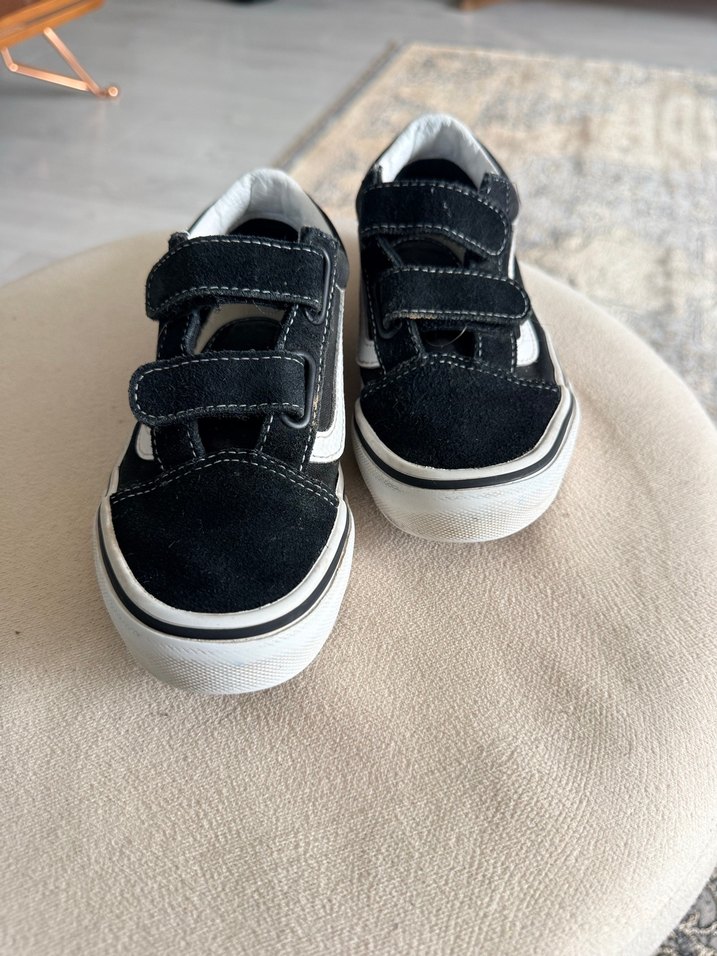 Siyah Erkek Çocuk Sneakers Velcro - Görsel 3