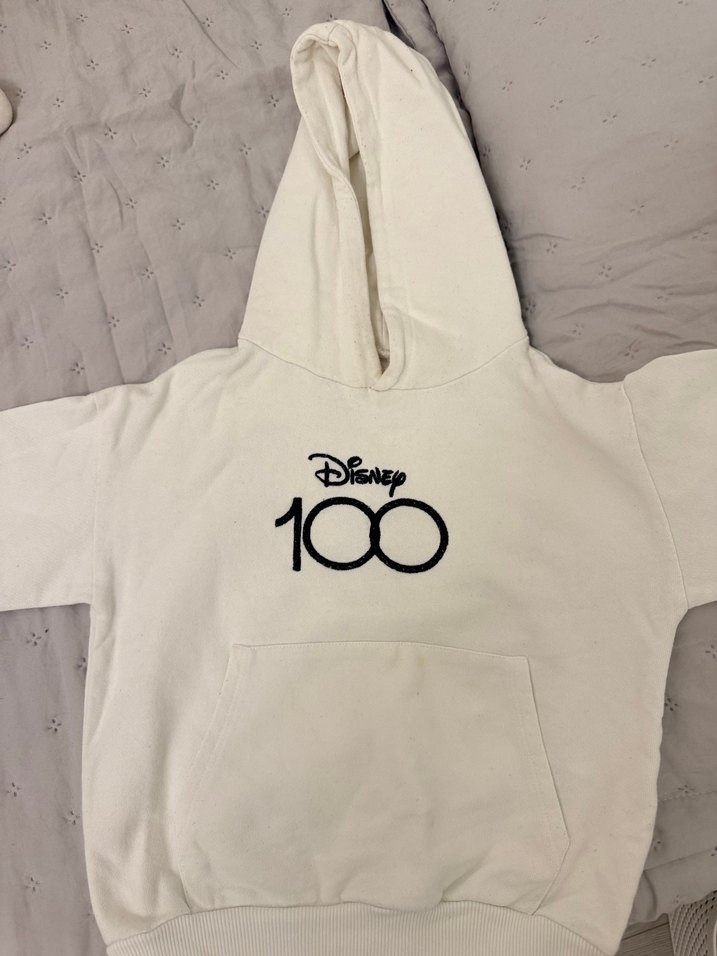 Kız Çocuk Beyaz Kapüşonlu Fermuarlı Sweatshirt - Görsel 2