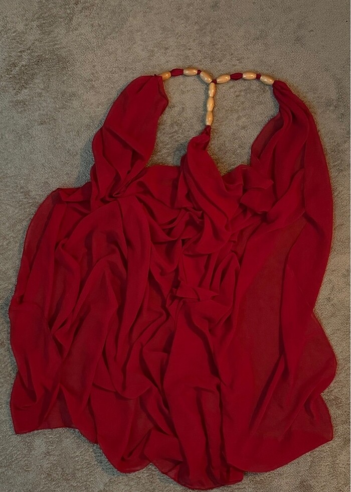 Kırmızı Pareo - Görsel 2