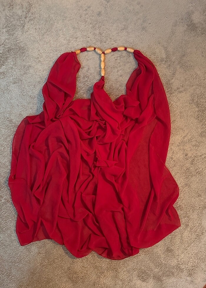 Kırmızı Pareo - Görsel 3