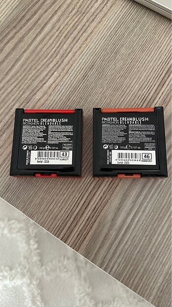 Pastel Pastel Cream Blush - 43 Scarlett & 46 Harmony