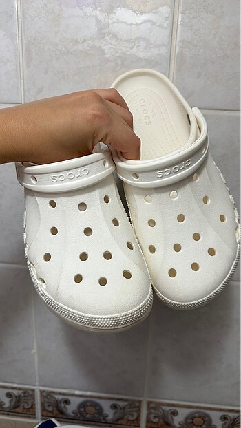 Crocs Orijinal Beyaz Crocs Kalın Taban Terlik