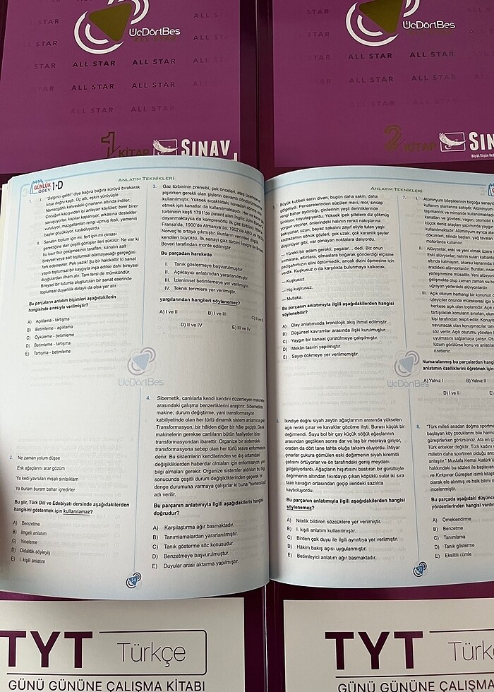 345 TYT Türkçe Konu Anlatım ve Çalışma Kitap Seti - Görsel 3