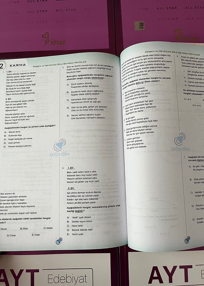 345 AYT Türkçe Konu Anlatımı ve Çalışma Kitap Seti - Görsel 3