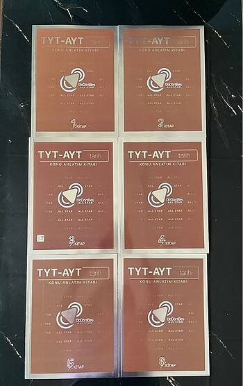 345 TYT-AYT Tarih Konu Anlatım Kitap Seti