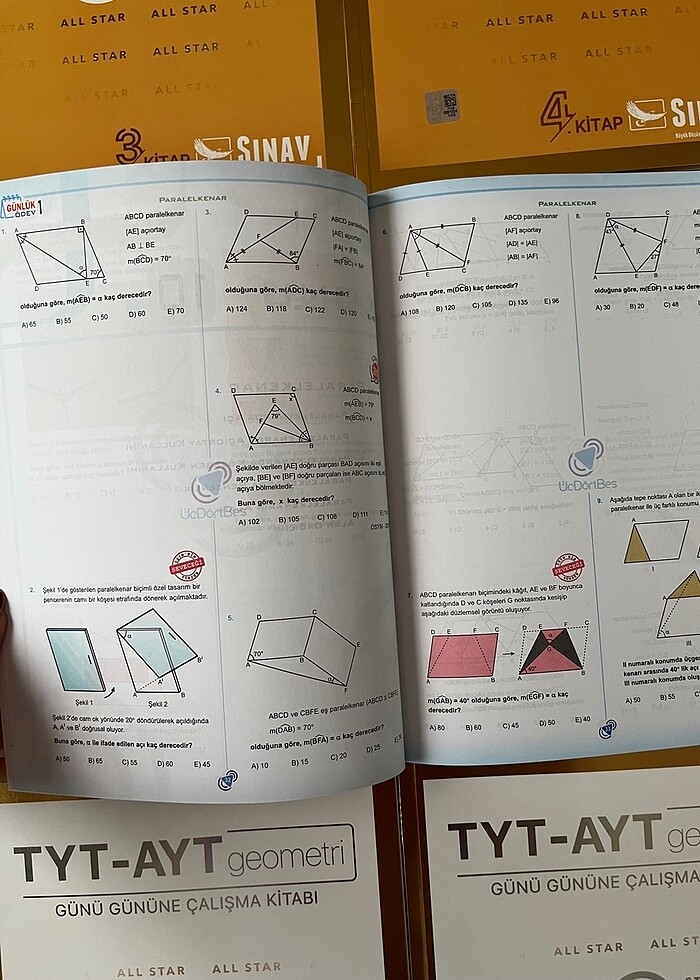 345 TYT-AYT Geometri Konu Anlatımı ve Çalışma Kitap Seti - Görsel 3