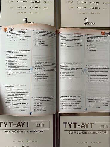 345 TYT-AYT Tarih Çalışma Kitap Seti