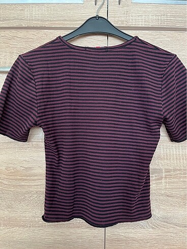 Diğer çizgili crop bluz