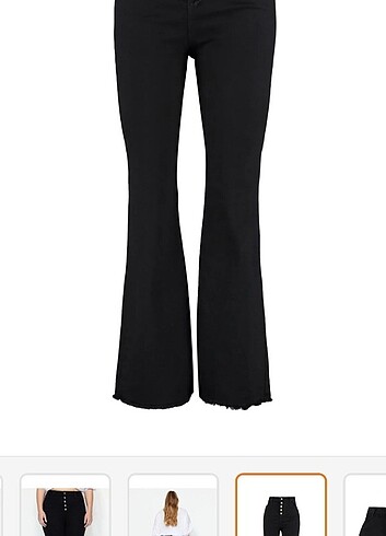 50 Beden siyah Renk Trendyol Curve Jean