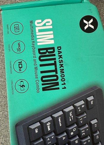 Slimbutton Siyah Kablolu Klavye ve Mouse Seti - Görsel 2
