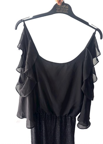 Siyah Kadın Uzun Kollu Bol Kesim Tulum - Görsel 3