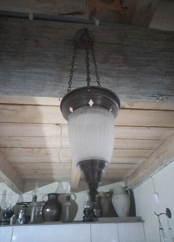 Bakır yada pirinçten antika mumluk - Görsel 2