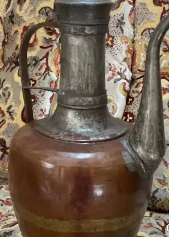 En az 50 senelik kızıl bakır ibrik - Görsel 2