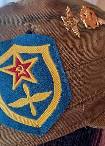 Orjinal sovyet Rusya dönemi şapka  - Görsel 2