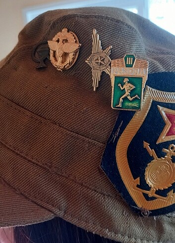 Orjinal sovyet Rusya dönemi şapka  - Görsel 4