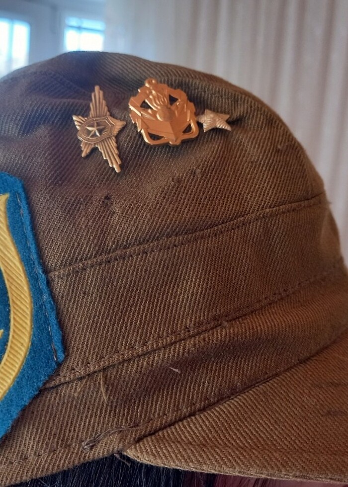 Orjinal sovyet Rusya dönemi şapka  - Görsel 5