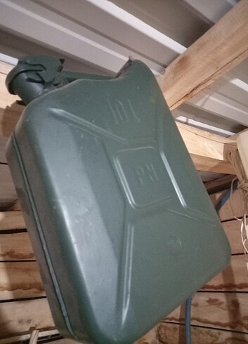 Antika 1984 metal askeri benzin bidonu  - Görsel 4