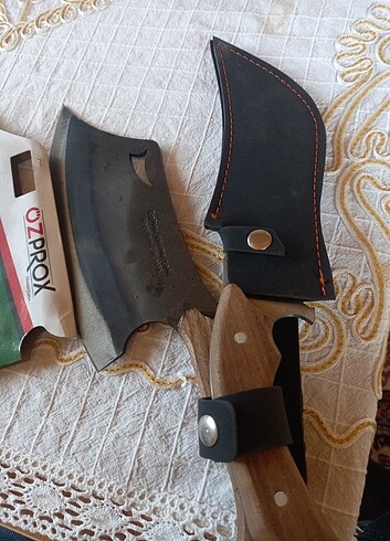 Bir adet dövme celik satır bir adet av bıçağı  - Görsel 4