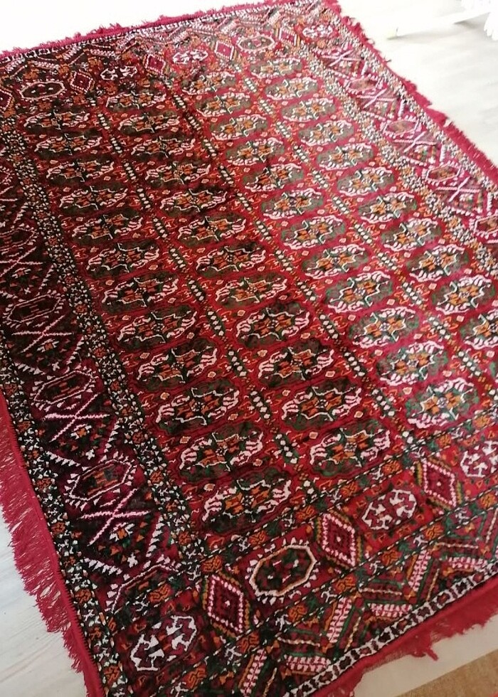 Kilim desenli harika sıfır gibi duvar halısı - Görsel 4