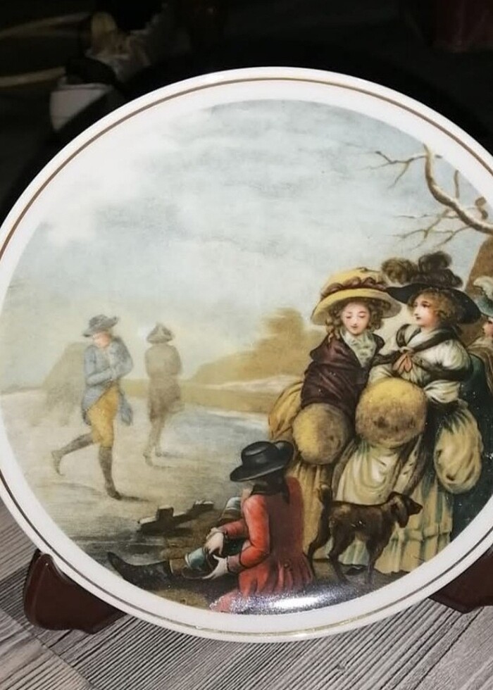 Üç adet alman bavaria porselen tabak  - Görsel 2