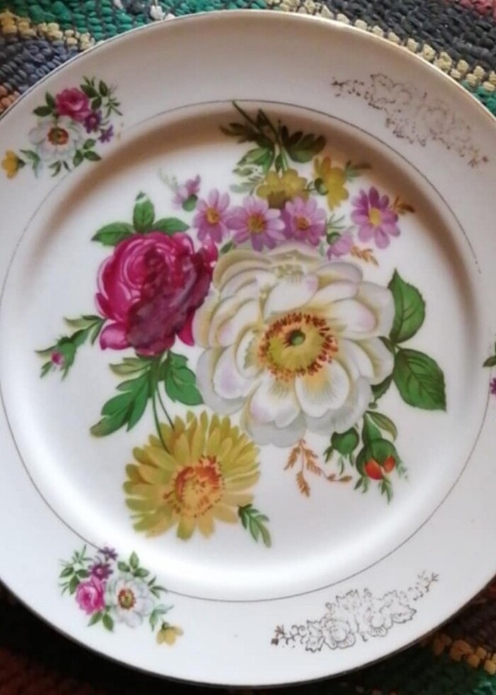 Üç adet alman bavaria porselen tabak  - Görsel 4