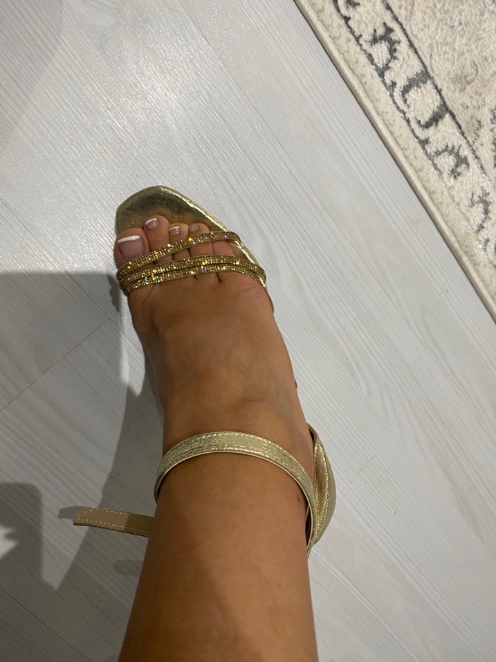 Gold Renkli Abiye Ayakkabı - Görsel 3