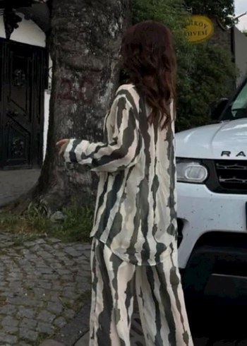 Zebra Desenli Salaş Takım - Görsel 3